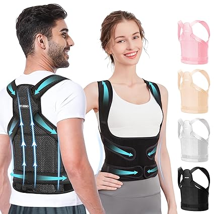 Adjustable Posture Corrector Back Brace – Lightweight Support for Scoliosis, Hunchback & Back Pain Relief – Unisex