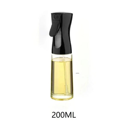 Black spray bottle filled with yellow liquid, labeled '200ML', displayed on a clean white background