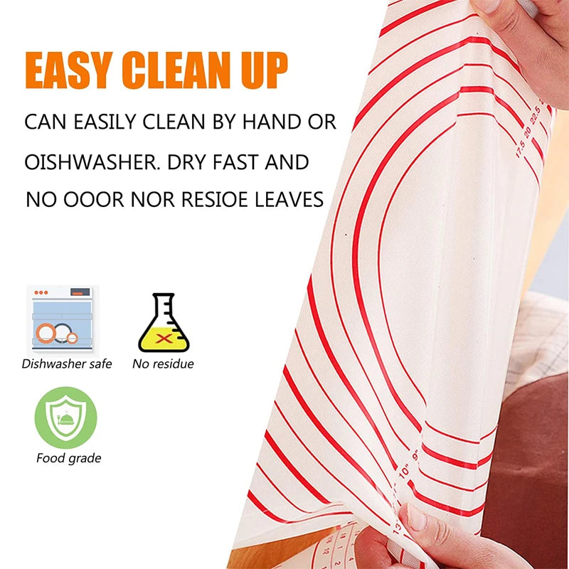 
"Striped cleaning towel with text describing its cleaning efficiency, featuring icons of a dishwasher, lab beaker, and protective shield."

