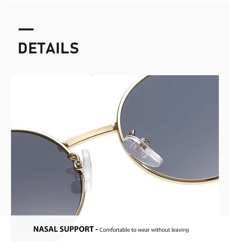 Soft nasal support on sunglasses – comfortable fit without pressure marks